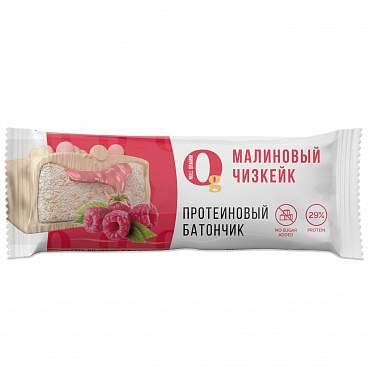 Батончик протеиновый со вкусом Малиновый чизкейк "Ноль грамм"